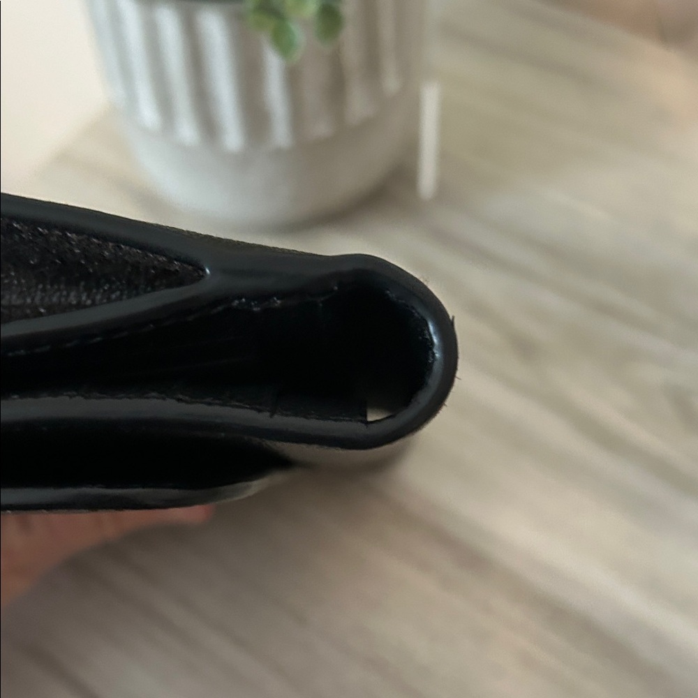 Coach Dark Brown and Black Signature Wallet NWOT - Picture 5 of 10